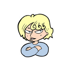 cartoon mean woman