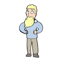 cartoon man with beard