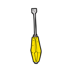 cartoon screwdriver