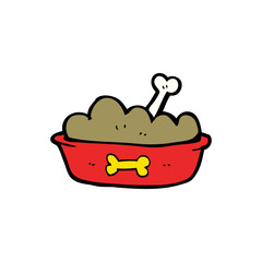 cartoon dog food