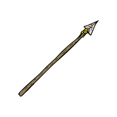 cartoon primitive spear