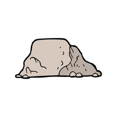 cartoon rock