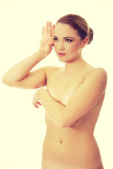 Fototapeta premium Beautiful spa topless woman.
