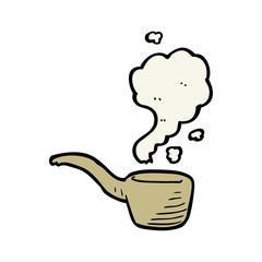 cartoon pipe smoking