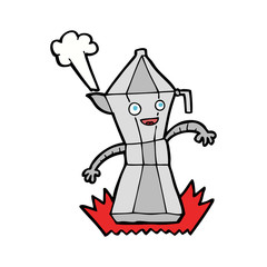 cartoon coffee pot