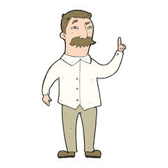 cartoon man with mustache