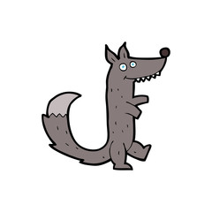cartoon wolf
