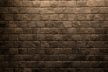 Brown stone wall texture background