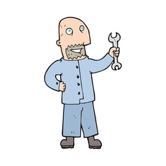 cartoon mechanic