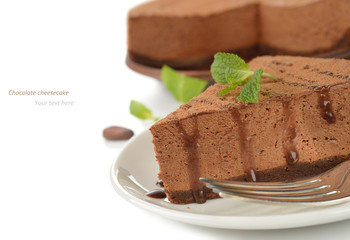 Chocolate cheesecake