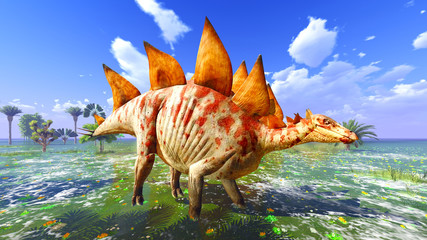 Tropical dinosaur park © satori