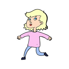 cartoon woman