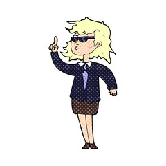 cartoon agent woman