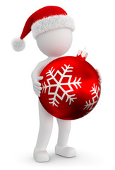 3d Männchen Frohe Weihnachten