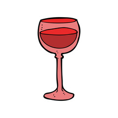 cartoon wine glass