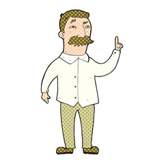 cartoon man with mustache