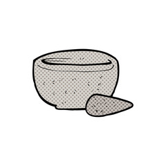 cartoon pestle and mortar