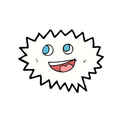 cute cartoon speech balloon