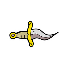 cartoon knife tattoo