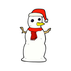 cartoon snowman