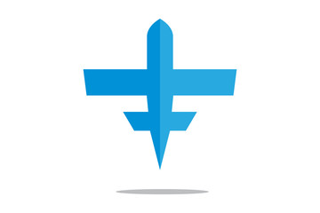 Obraz premium Vector Airplane and Travel