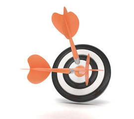 Three arrows darts in center.