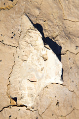 brown dry sand in sahara desert stone rock