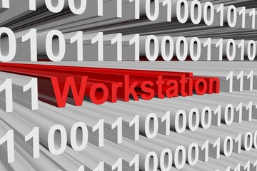 Workstation is presented in the form of binary code