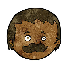 cartoon man with mustache