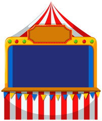 Fototapeta premium Game border at the tent