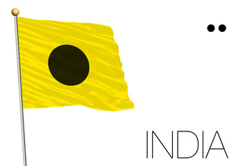 india flag, International maritime signal   © frizio
