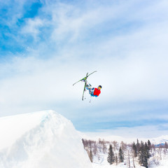 Free style skier.