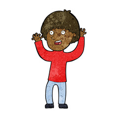 cartoon happy boy laughing