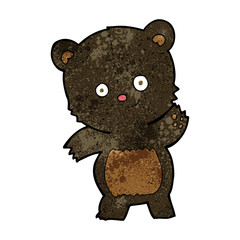 cute black bear cartoon