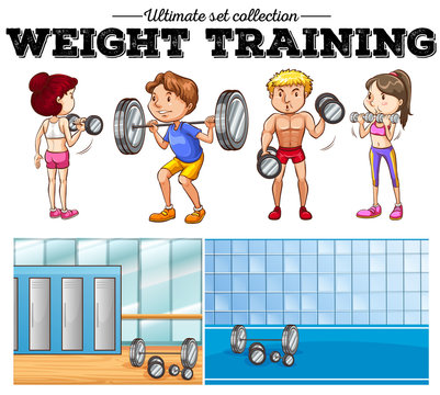 Weight training and gym