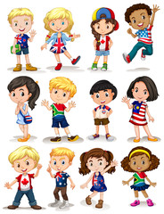 Children from different countries