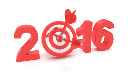 2016 target 3d render illustration
