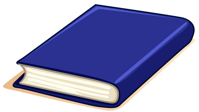 Thick book with blue cover