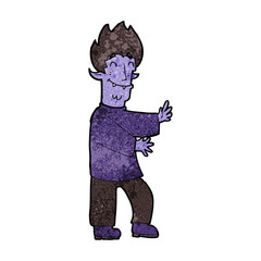 cartoon excited vampire
