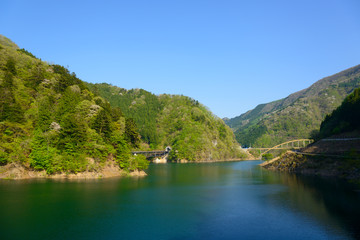 Fototapeta na wymiar Takizawa Dam in Chichibu, Saitama, Japan