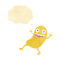 cartoon potato with thought bubble