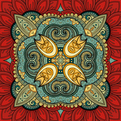 Vector Seamless Abstract Tribal Pattern