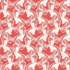 seamless ornamental pattern consists of curls.
Decoration for background, postcards. Wallpaper.Vector illustration.