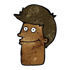 cartoon smiling man
