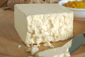 Cheshire cheese a traditional creamy crumbly English cheese