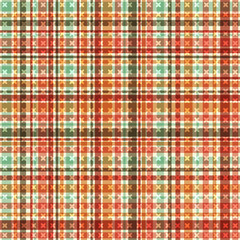 Abstract seamless tartan pattern with crosses. Design for wrapping paper, wallpaper, background, scrapbook, textile etc. Vector illustration.