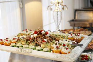 Delicious buffet food