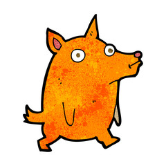 cartoon funny little dog