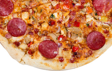 fresh hot fast food slices of pizza