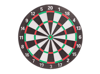 Traditional dart board.